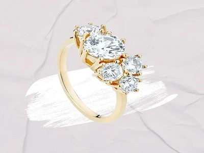 Cluster Ring with side angle