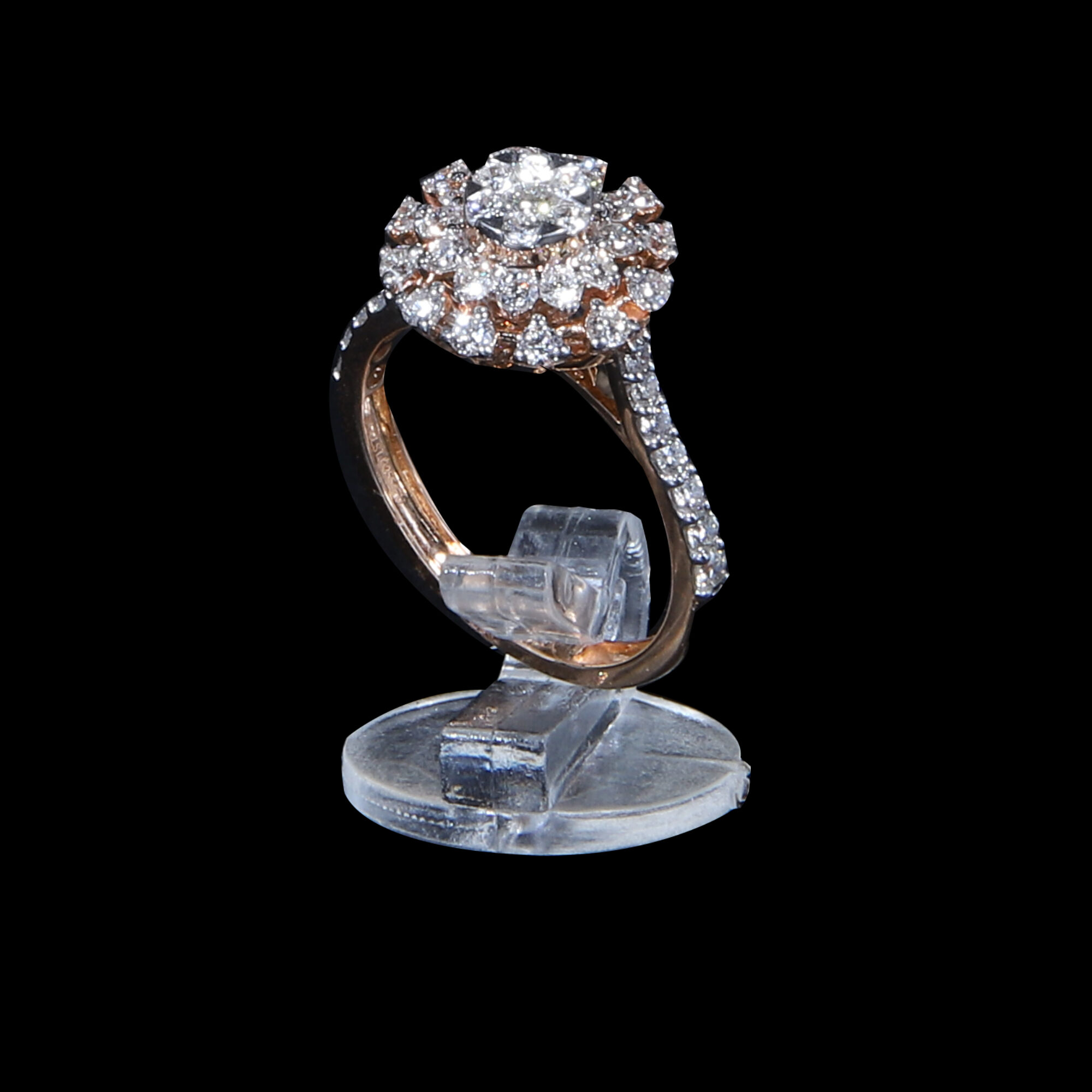 Designer Stylish 18 K Gold Diamond Ring for Women and Girls